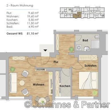 01219 Dresden - Seevorstadt , Gerhart-Hauptmann-Str. 1 WE 10 - Photo 1