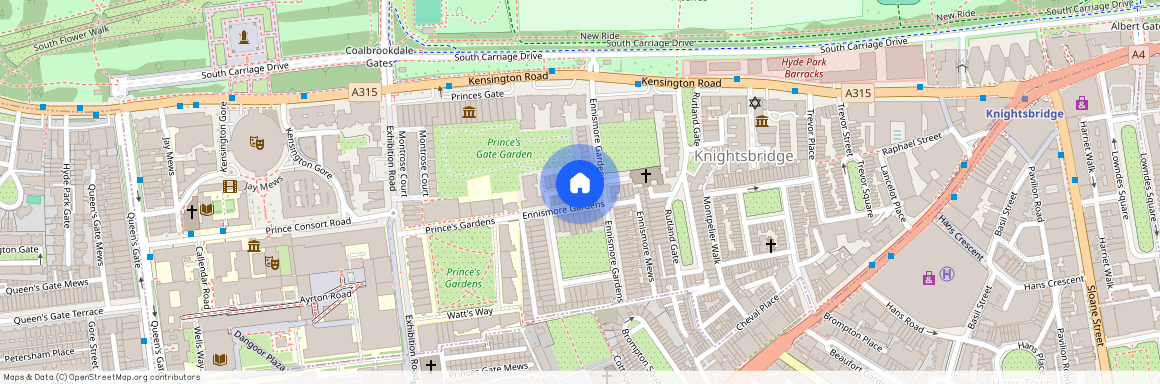 Kingston House South, Ennismore Gardens, Knightsbridge, London, SW7