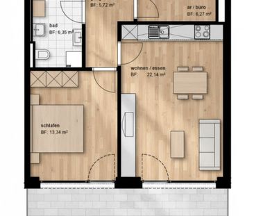 Ihr Wohntraum in Lustenau – Moderne 2,5-Zimmerwohnung mit großzügig... - Photo 4
