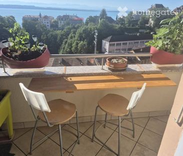 Appartement à louer / 3.5 pièces / Balcon / Vue sur le lac - Photo 5