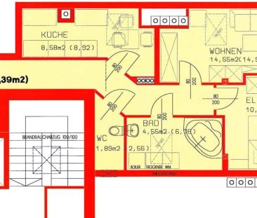 Mansardenwohnung 63 m² in Ried i.I. - Foto 4