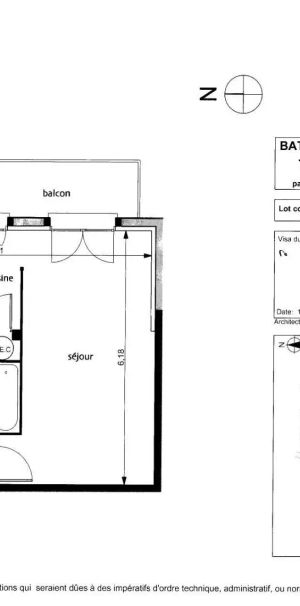 Appartement à louer 2 pièces 48.32m² - Photo 1