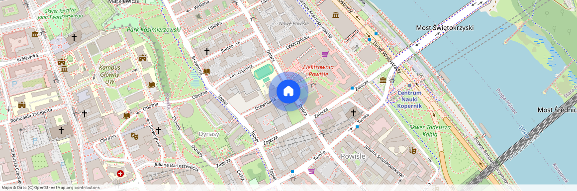 Warszawa Śródmieście Powiśle, Drewniana