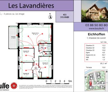 A louer appartement T4 dans résidence neuve à Eichhoffen - Photo 3