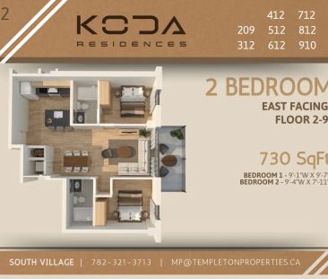 Koda Residences — 2 Bedroom - Photo 5