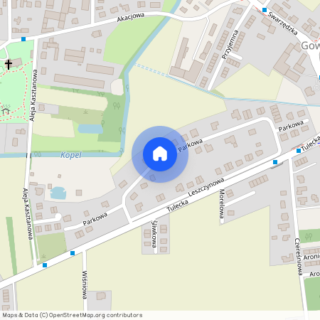 ul. Parkowa, Gowarzewo, Kleszczewo, poznański, wielkopolskie