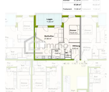 Neuwertige 2-Zimmer-Wohnung mit Loggia in Kalsdorf bei Graz – Komfo... - Foto 4