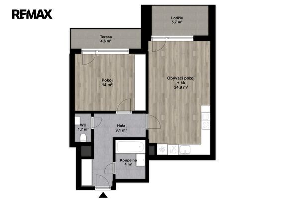Pronájem bytu 2+kk 57 m², Kolmanova 2438, Praha - Photo 1