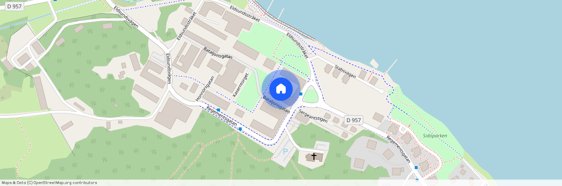 Bataljonsgatan, Strängnäs, Eldsundsviken