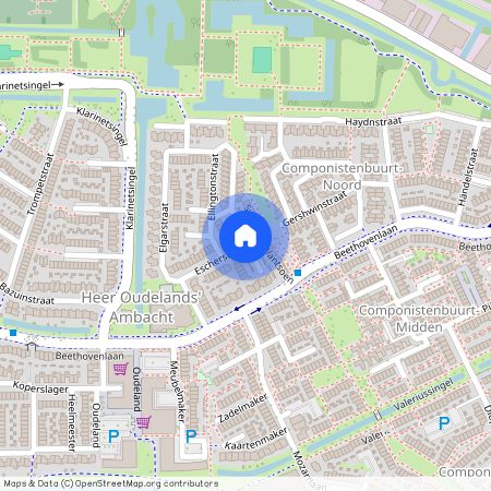 Componistenbuurt-Noord, 3335 DC, Escherstraat, Zwijndrecht