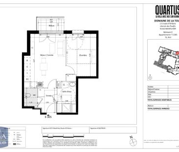 Appartement à louer 2 pièces 43.28m² - Photo 1