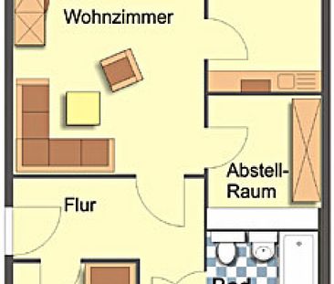Wohnung, 3 Zimmer (70 m²) - Photo 1
