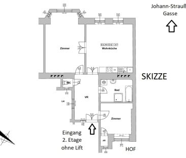 Sanierte Altbauwohnung Nahe Alois-Drasche-Park in ruhiger Lage unbe... - Foto 4