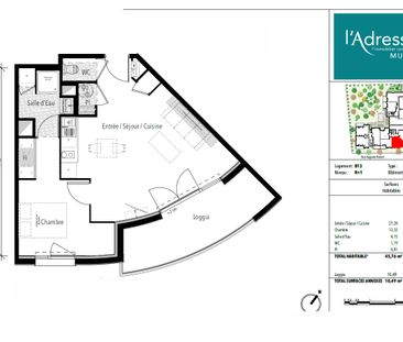 Location appartement 2 pièces, 45.76m², Toulouse - Photo 6