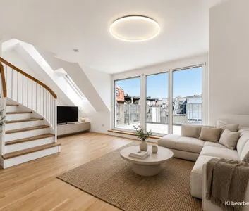 Erstbezug: Moderne 2-Zi-DG-Wohnung mit Balkon, Klimaanlage & Aufzug in 1100 Wien! - Foto 1