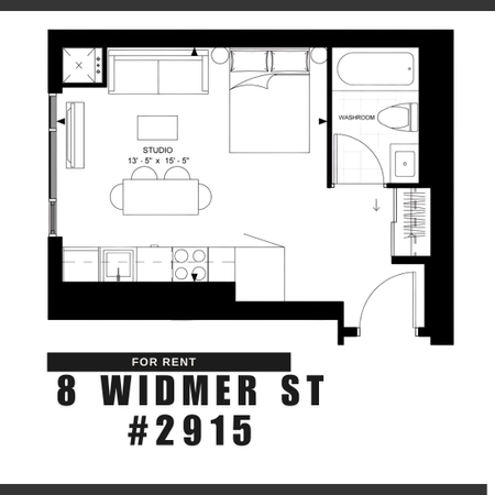 For Lease - 8 Widmer Street Unit# 2915, Toronto, Ontario - Photo 5