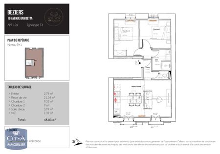 Location Appartement 3 pièces 46m² BEZIERS 34500 - Photo 5