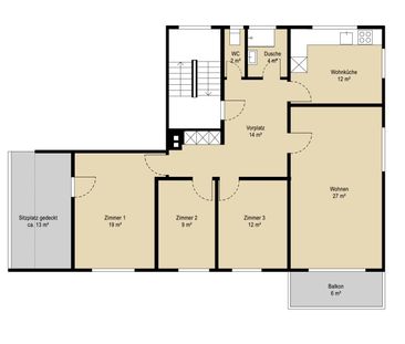 Gesamtsanierte 4.5-Zi. Wohnung an zentraler Lage - Photo 1