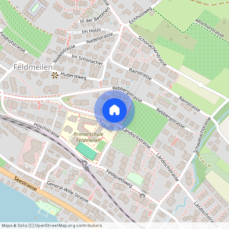 Ländischstr. 37, 8706 Meilen, Lageplan