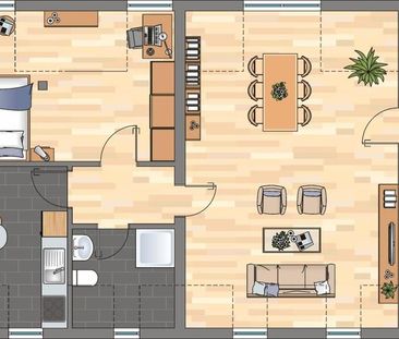 Ab sofort: Tolle DG Wohnung mit großem Wohnbereich in Herne - Photo 1
