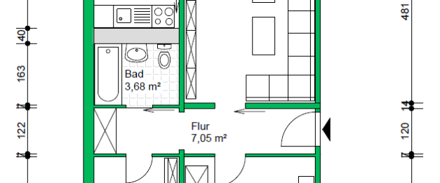 Einzug sofort möglich - 3-Raumwohnung mit Balkon - Photo 1