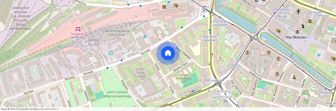 Wrocław, Stare Miasto, Przedmieście Świdnickie, Prosta-Tęczowa