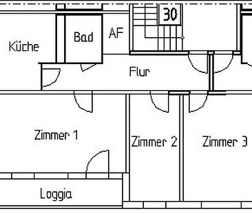 77 m² in 3 Zimmern, modernisiert - Foto 1