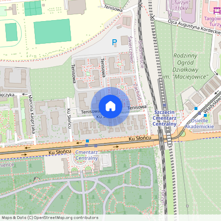 ul. Tenisowa, Świerczewo, Zachód, Szczecin, zachodniopomorskie