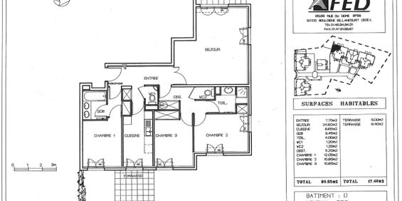 location Appartement T4 DE 89.55m² À VERSAILLES - Photo 3