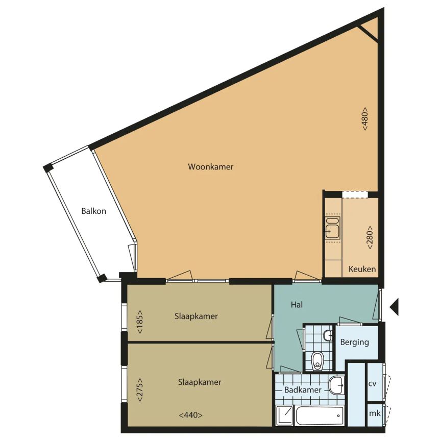 Appartement Anna Paulownahof 87, Tilburg - À Louer - Foto 2