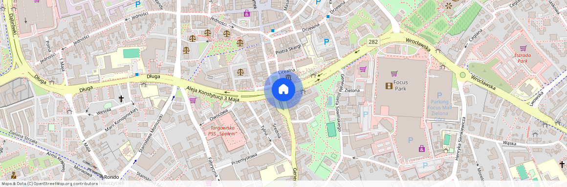 Centrum, Zielona Góra, lubuskie