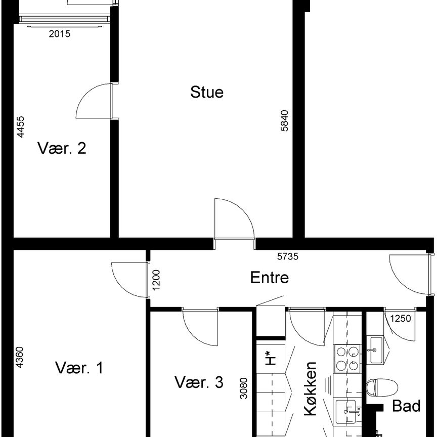 Østre Ringvej, 20 1. tv., Ringe, 5750 - Foto 1