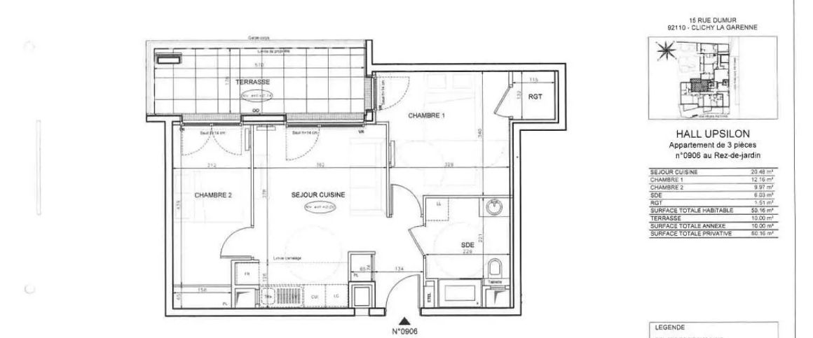 location Appartement T3 DE 50.08m² À CLICHY - Photo 1
