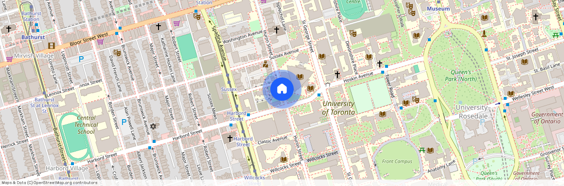 google map, Old Toronto, Old Toronto, Toronto, M5S 2P4