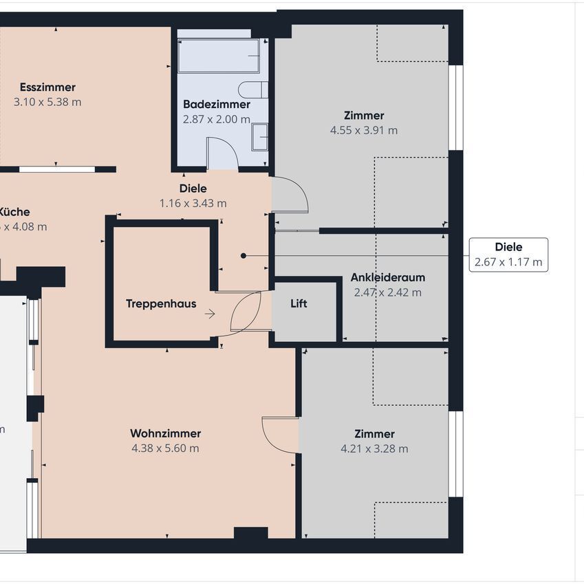Charming 4.5-Zimmer-Attikawohnung with large balcony and direct lift access – over the rooftops of Basel - Foto 1
