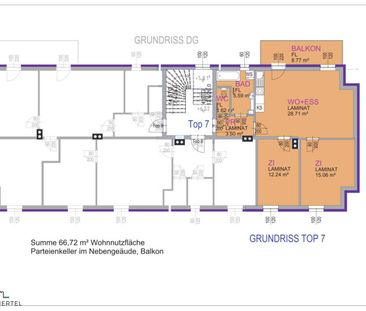 Schöne Mietwohnung mit Balkon in zentraler Wieselburger Lage! - Foto 6
