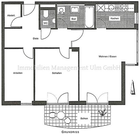 3-Zimmer Wohnung mit Balkon in Parkatmosphäre! - Foto 2