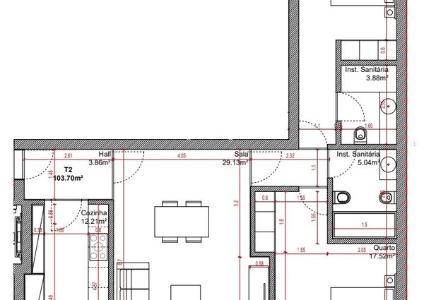 Apartamento T2 em Coimbra