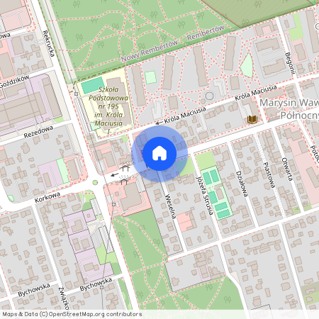 Warszawa, Wawer, Marysin, Wawerski, Korkowa