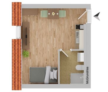 Kompakte 24 m² Dachgeschosswohnung in Graz-Gries – ideal für Single... - Foto 4
