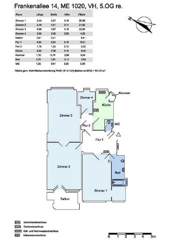Westend! Exklusiver Altbau im Bauhausstil! - Foto 2