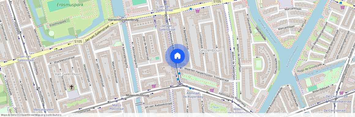 Admiraal De Ruijterweg 108-3, Trompbuurt, 1056GR, Amsterdam