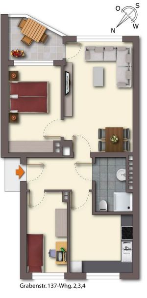 Neudorf neu erleben: Modernisierte Wohnung in Top-Lage - Foto 1