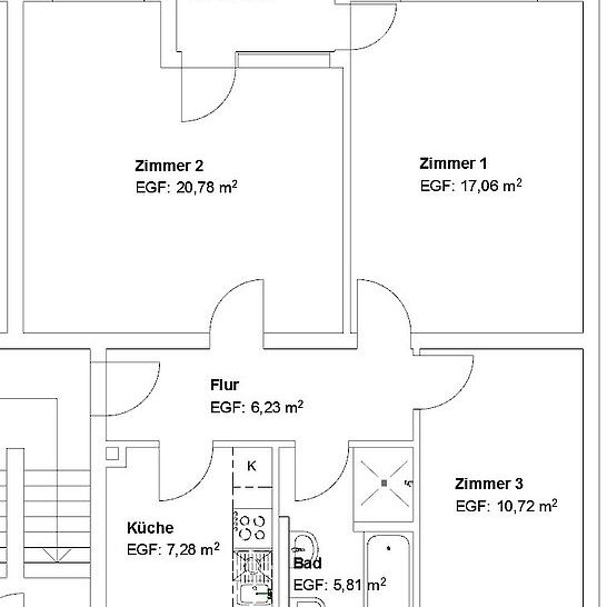 3 Zimmer Wohnung mit Tageslichtbad und Balkon! - Photo 2