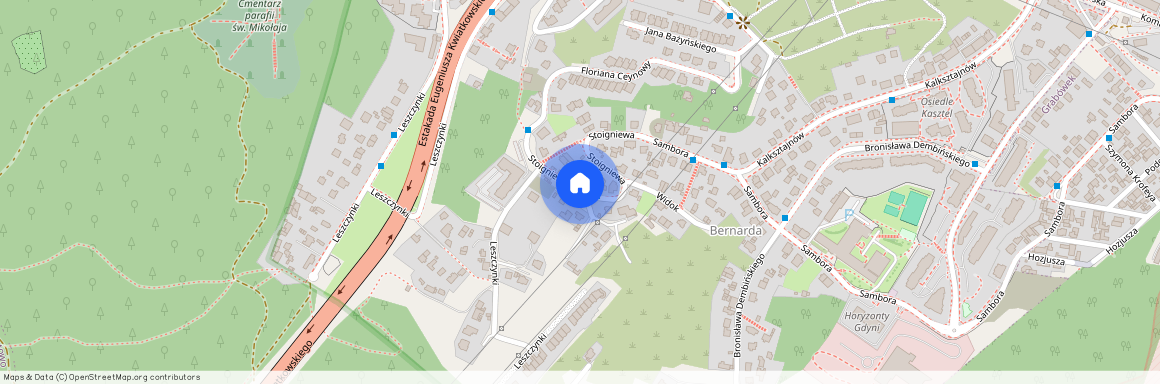 ul. Stoigniewa, Leszczynki, Gdynia, pomorskie