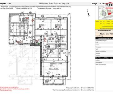 3-Zimmer-Balkon-Wohnung mit Lift und in absoluter Ruhelage - Photo 1