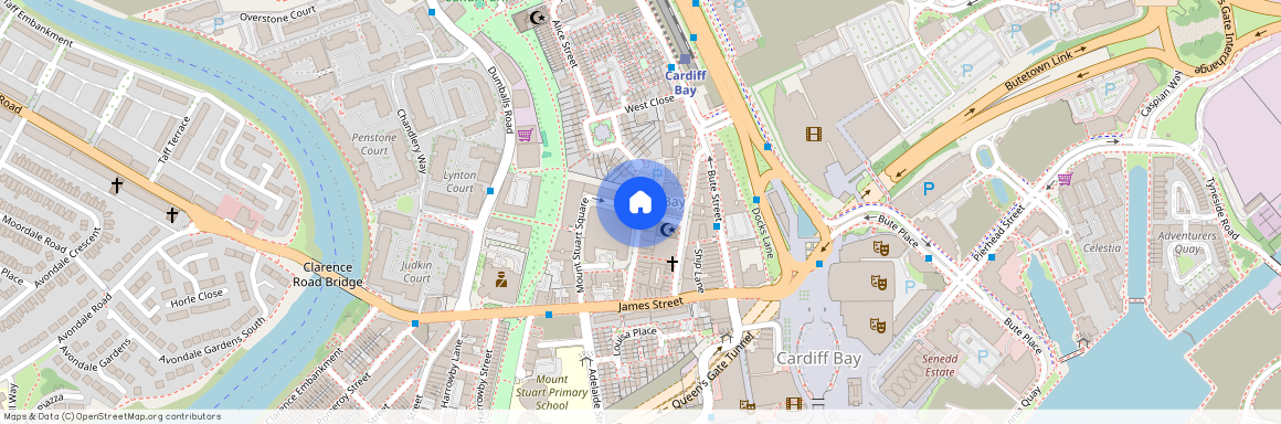 St James Mansions, Mount Stuart Square, Cardiff Bay