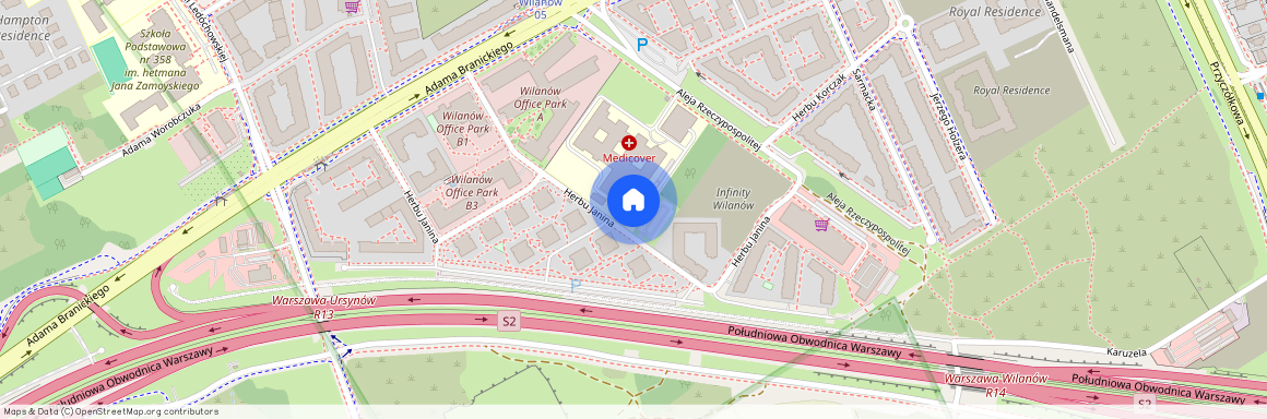 ul. Herbu Janina, Błonia Wilanowskie, Wilanów, Warszawa, mazowieckie