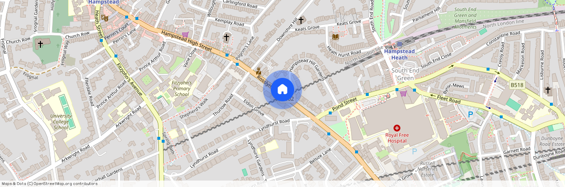 Rosslyn Hill. Hampstead NW3