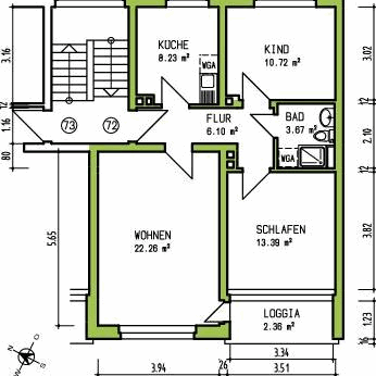 Treppe rauf: Mit Fernblick über Vorhalle... - Photo 4